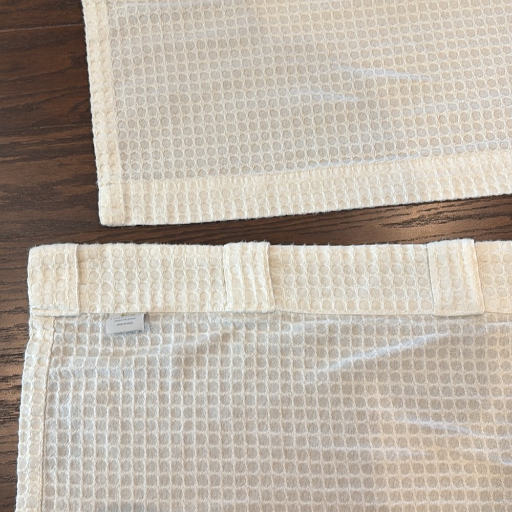 Threshold Cream Textured Valance Curtains - Picture 5 of 11